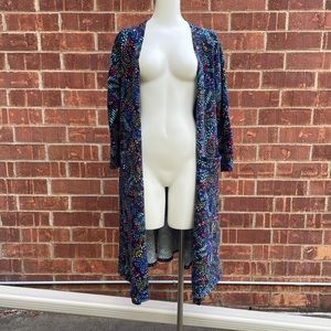 LuLaRoe Floral Colorful Long Cardigan (Medium)